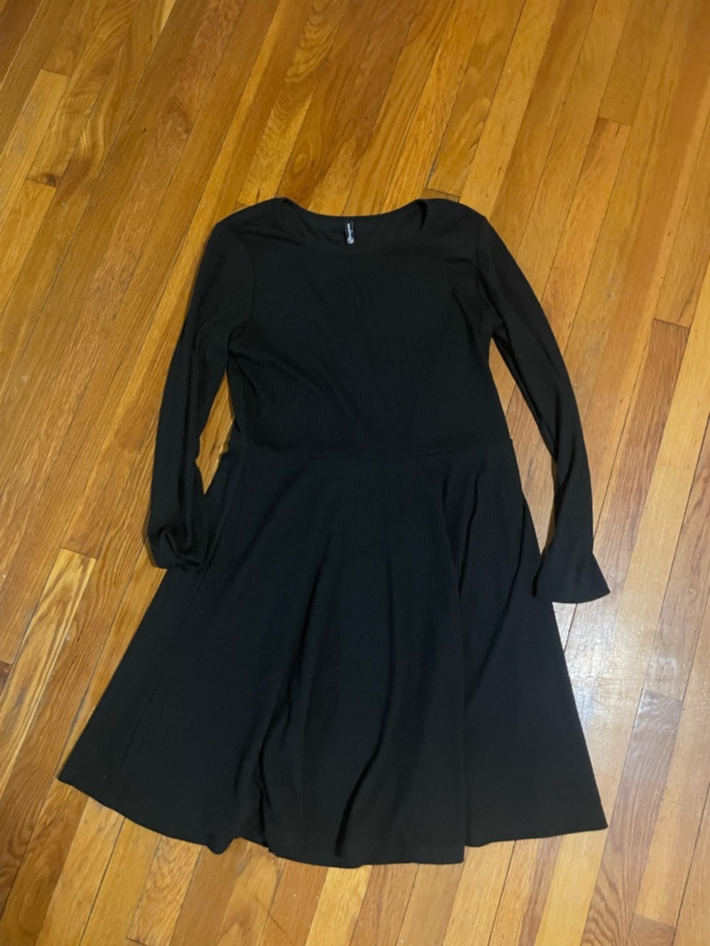 PrettyGarden Black Long Sleeve Skater Dress XL – Flowy & Flattering